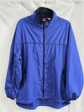 ProSpirit Blue Polyester Windbreaker Jacket Size L
